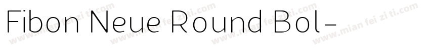 Fibon Neue Round Bol字体转换